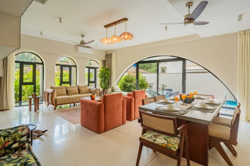 BellaVie | 3-BHK Villa With Private Pool & TV Lounge Area In A Gated Complex – 3 bedroom villa in North Goa, Goa