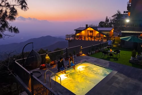 Konifer Pinegrove | 3-BHK Hilltop Escape with Attic, Panoramic Views, Garden, & Outdoor Lounge – 3 bedroom villa in Kasauli, Himachal Pradesh