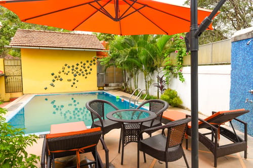 Terra Rosa | Portuguese-styled 4-BHK Villa With Private Pool, Garden, Veranda & Sit-out Area – 4 bedroom villa in North Goa, Goa