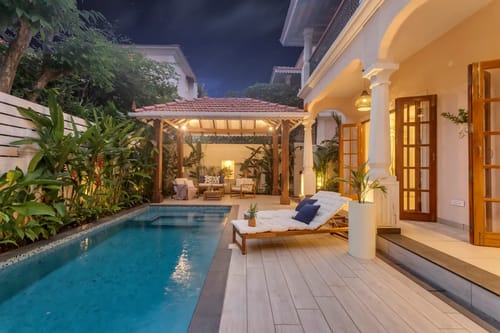 PinkSky | 4-BHK | Pvt. Pool, Bar & Gazebo – 4 bedroom villa in North Goa, Goa