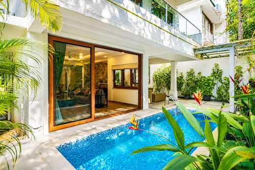 Villa Valerie | Pet-friendly 3-BHK Villa Near Popular Attractions With Pvt Pool & Bar – 3 bedroom villa in North Goa, Goa