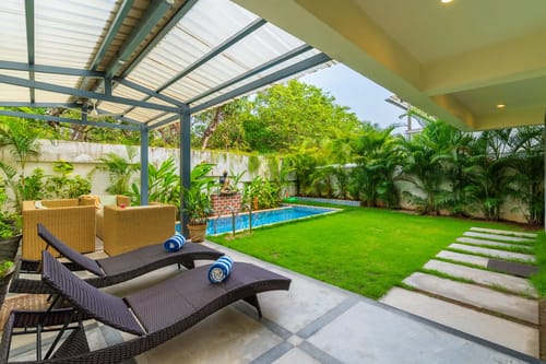 Azalea | Pet-friendly 3-BHK Villa With Private Pool, Garden & Bar – 3 bedroom villa in North Goa, Goa