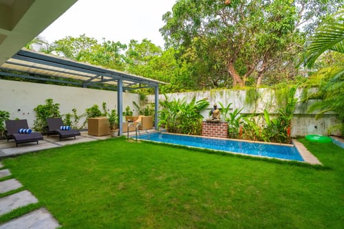 Azalea | Pet-friendly 3-BHK Villa With Private Pool, Garden & Bar – 3 bedroom villa in North Goa, Goa