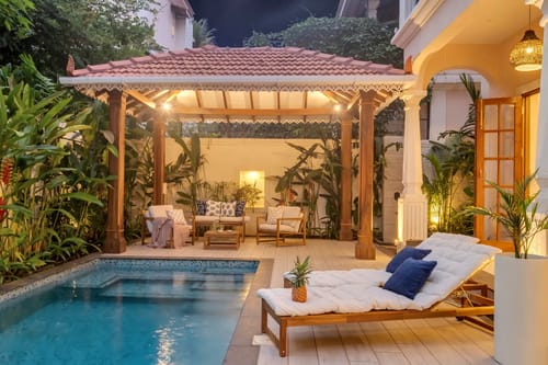 PinkSky | 4-BHK | Pvt. Pool, Bar & Gazebo – 4 bedroom villa in North Goa, Goa