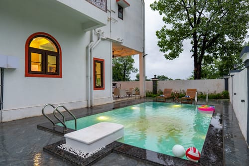 Sreelakam Villa | 4-BHK Hillside Hideaway With Pvt Pool, Terrace Lounge, Sit-Out Areas & 360 Hill Views Near Sahyadri The Waterfall – 4 bedroom villa in Karjat, Maharashtra