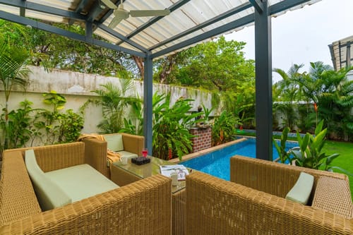Azalea | Pet-friendly 3-BHK Villa With Private Pool, Garden & Bar – 3 bedroom villa in North Goa, Goa