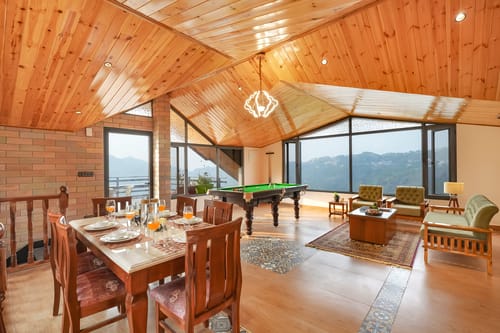 Kosh Villa | 5-BHK Villa With Rooftop Terrace, Pool Table & Mountain Views – 5 bedroom villa in Kasauli, Himachal Pradesh