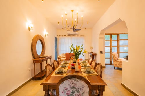 Amayah Rasa | 4-BHK Opulent Villa With Steam Room, Open Shower, Private Pool & Lift – 4 bedroom villa in North Goa, Goa