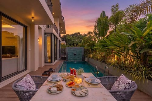9 BHK @ The Heliconia Bungalows - Vagator – 9 bedroom villa in North goa, Goa