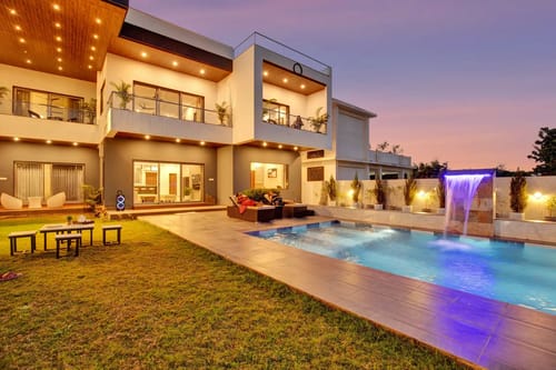 Horizon | 5-BHK Pet-friendly Retreat With Private Pool, Bar & Garden – 5 bedroom villa in Udaipur, Rajasthan