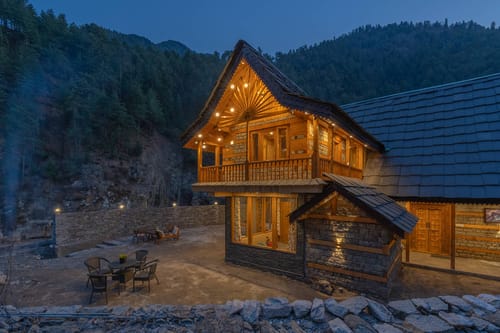 Rustic Loft 2 @ Wisteria Whispers – 2 bedroom villa in Tirthan Valley, Himachal Pradesh