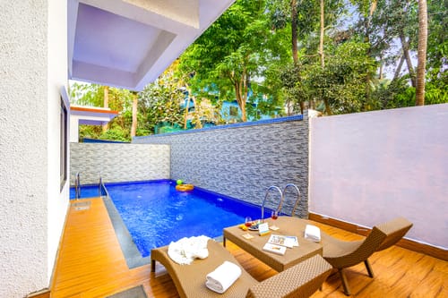 Villa Plume | 4-BHK Pet-Friendly Villa with Private Pool and Sit Out | Near Calangute Beach – 4 bedroom villa in North Goa, Goa