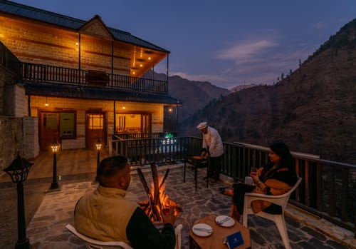 The Tirthan House ~ Balcony View – 3 bedroom villa in Tirthan Valley, Himachal Pradesh