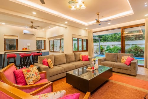 Villa Anasa | 4-BHK | Pvt Pool | Garden | Outdoor Sitting Area – 4 bedroom villa in North Goa, Goa