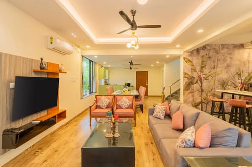 Villa Judiline | Elegant Pet-friendly 3-BHK Villa With Pvt Pool, Indoor Bar & Outdoor Sitting – 3 bedroom villa in North Goa, Goa