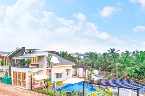 Moonlit Retreat | Pet-friendly 3-BHK Villa With Pvt Pool, Jacuzzi & Meditation Dome – 3 bedroom villa in Alibaug, Maharashtra