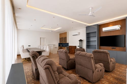 ASK Farms | Refined 4-BHK villa with Theatre Lounge, Pool & Fire BBQ Deck  – 4 bedroom villa in Delhi NCR, Delhi