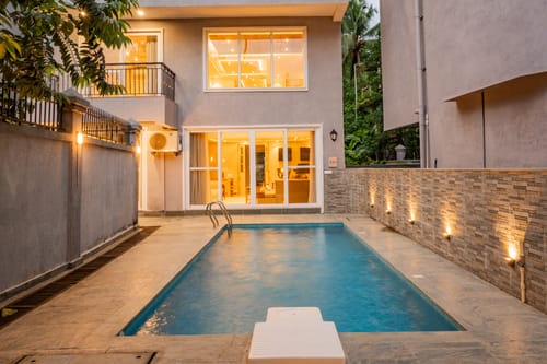 Solace AquaVista | 5-BHK Villa with Private Pool, Lounge Area & Bar – 5 bedroom villa in North Goa, Goa