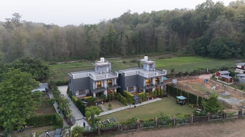 Aranya Library Maison | 6-BHK Villa With kid’s room, Private Pool, Reading Lounge, Common Lounge & Garden With Forest Views – 6 bedroom villa in Jim Corbett, Uttarakhand