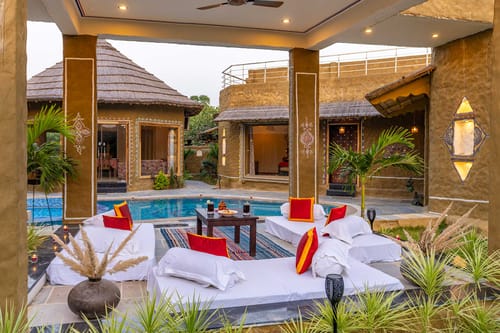 Majestic Mud House – 4 bedroom villa in Pushkar, Rajasthan