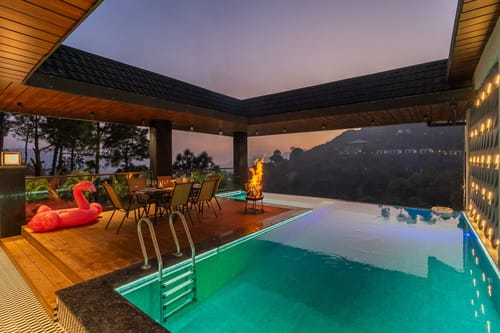 The Kasa w/ Infinity Pool & Home Theatre – 5 bedroom villa in Kasauli, Himachal Pradesh