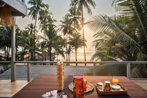 House of Neptune | 3-BHK Retreat with Gazebo & Bar | 10 mtrs from Ashwem Beach – 3 bedroom villa in North Goa, Goa