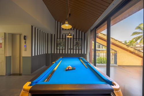 Serenica | 4-BHK Villa with Private Pool, Bar Lounge, Terrace Views, Lift & Peaceful Pilerne Location | Pet-friendly – 4 bedroom villa in North Goa, Goa