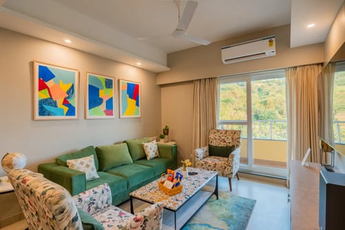 Veera Marina | 3-BHK Penthouse With Terrace, Common Pools & Lift, Near Candolim Beach