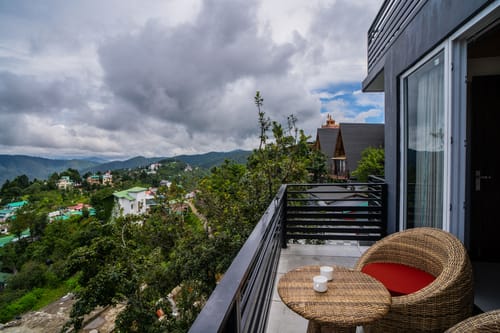 Trio’s Top | Hilltop Pet-friendly 2-BHK with Shared Sit-out Area, Stepped Garden & Hill Views