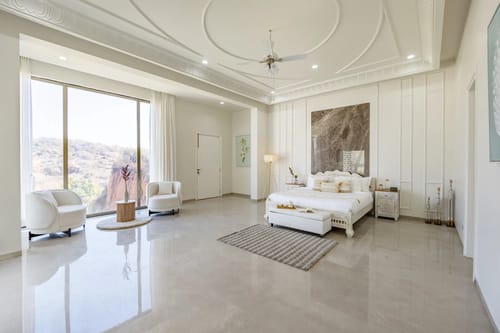 Kvanya Mansion | Regal 5-BHK Getaway With Pvt Pool, Home Theater, Gym & Garden