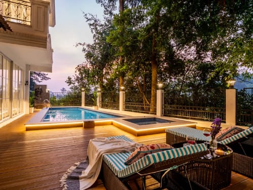 Suntuarios Casa Ivy | 4-BHK | Pvt Pool | Jacuzzi | Gazebo | Lift