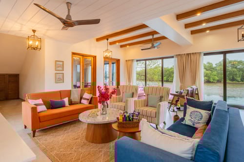 Villa Fleuve | 6-BHK Getaway By the River With Infinity Pool, Lift & Bar Lounge