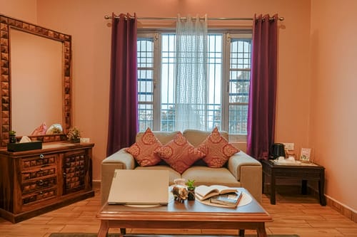 Riva Dreams | 2-BHK Retreat with Hill Views & Lush Garden