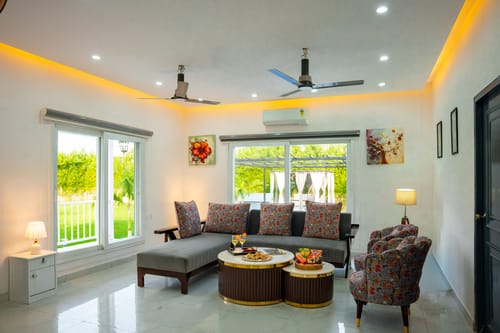 Nathaniel | Pet-friendly 3-BHK Farmhouse With Private Pool, Gazebo & Lush Garden