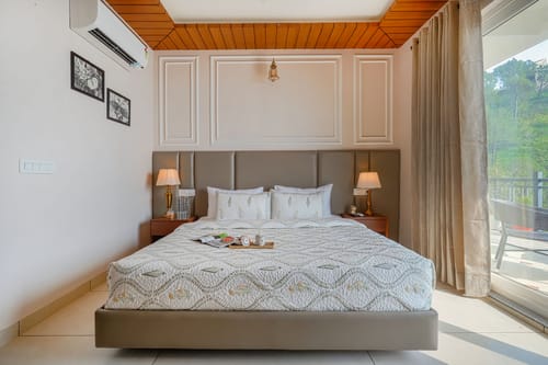 Konifer Wild Fern | Hilltop 2-BHK Retreat with Scenic Views, Shared Garden & Outdoor Seating Space