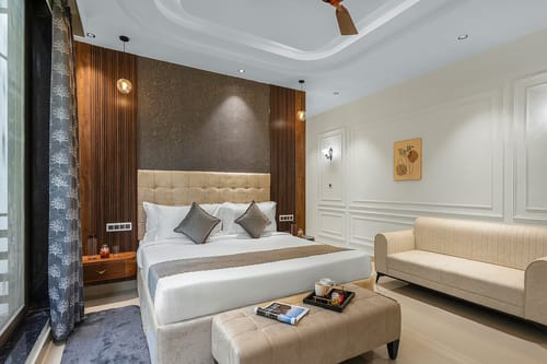 Shreya Blossom Retreat | 4-BHK Villa With Private Pool, Gazebo, Garden, Bar & Scenic Aravali Views