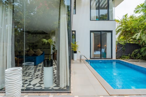 Lushe | Serene 3-BHK Villa Near Popular Beaches With Private Pool & Terrace