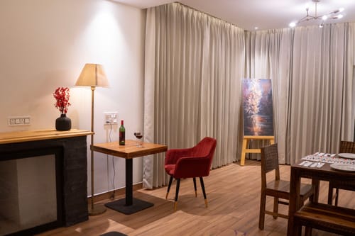 Maple House | Hillside 3-BHK Retreat with Private Pool, Jacuzzi, Open Pizzeria & Bonfire Area