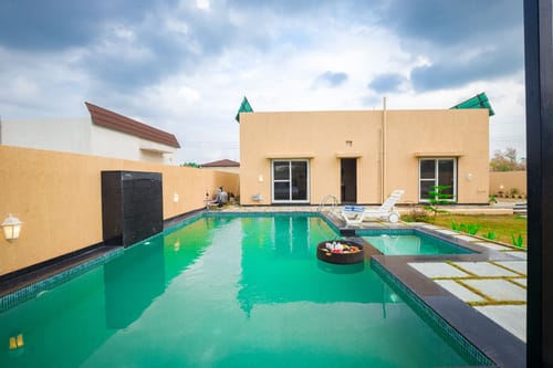 The Bliss Nestlewood | 2-BHK Villa With Private Pool, Lush Garden & Poolside Gazebo