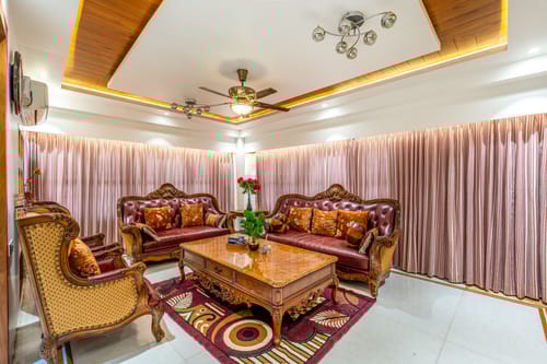 HSR Penthouse | Spacious 4-BHK Apartment with Living, Lounge Area, Study Room, Terrace & Balconies