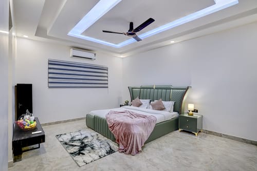 Amaltas | 4 BHK Countryside Hideaway With Pvt Pool, Lush Garden & 360 Aravalli Views