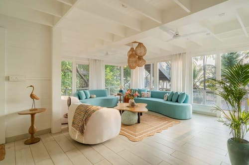 House of Neptune | 3-BHK Retreat with Gazebo & Bar | 10 mtrs from Ashwem Beach
