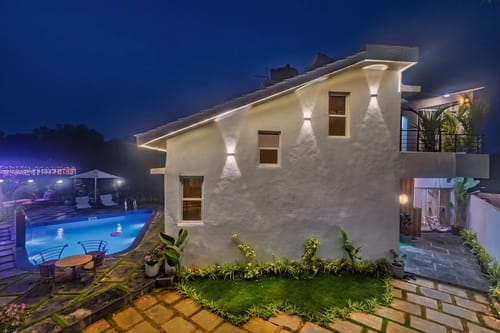 Moonlit Retreat | Pet-friendly 3-BHK Villa With Pvt Pool, Jacuzzi & Meditation Dome