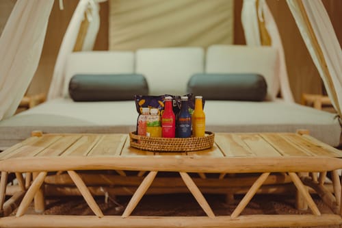 Ananta Bliss Bale | Fibre Tent on 1-Acre with Shared Pool, Sunken Firepit, Gazebo & a Lush Garden