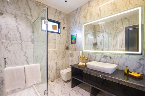 Ibiza | Luxe 4-BHK Farmhouse With Private Pool, Garden & Indoor Bar