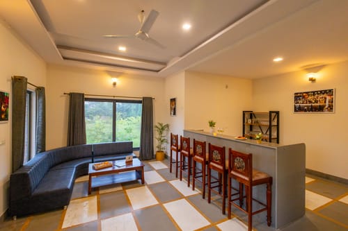 Raas Stays | 4-BHK Retreat With Private Pool, Gardens, Lounge Cum Bar & Scenic Aravali Views