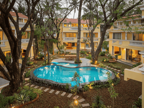 Kensho Marigold | Serene 3-BHK Villa With Common Pool & Lift; Near Popular Beaches