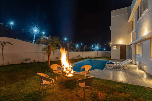 Shourya Eden | 3-BHK | Pvt Pool & Garden | Scenic Views