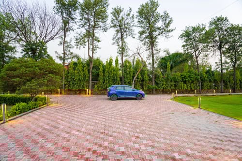 Sanisa Farm |  3-BHK Farmhouse With Private Pool, Game Zone & Lush Garden