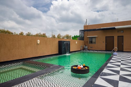 The Bliss Hushwood | 2-BHK Villa With Private Pool, Lush Garden & Poolside Gazebo; Pet-friendly